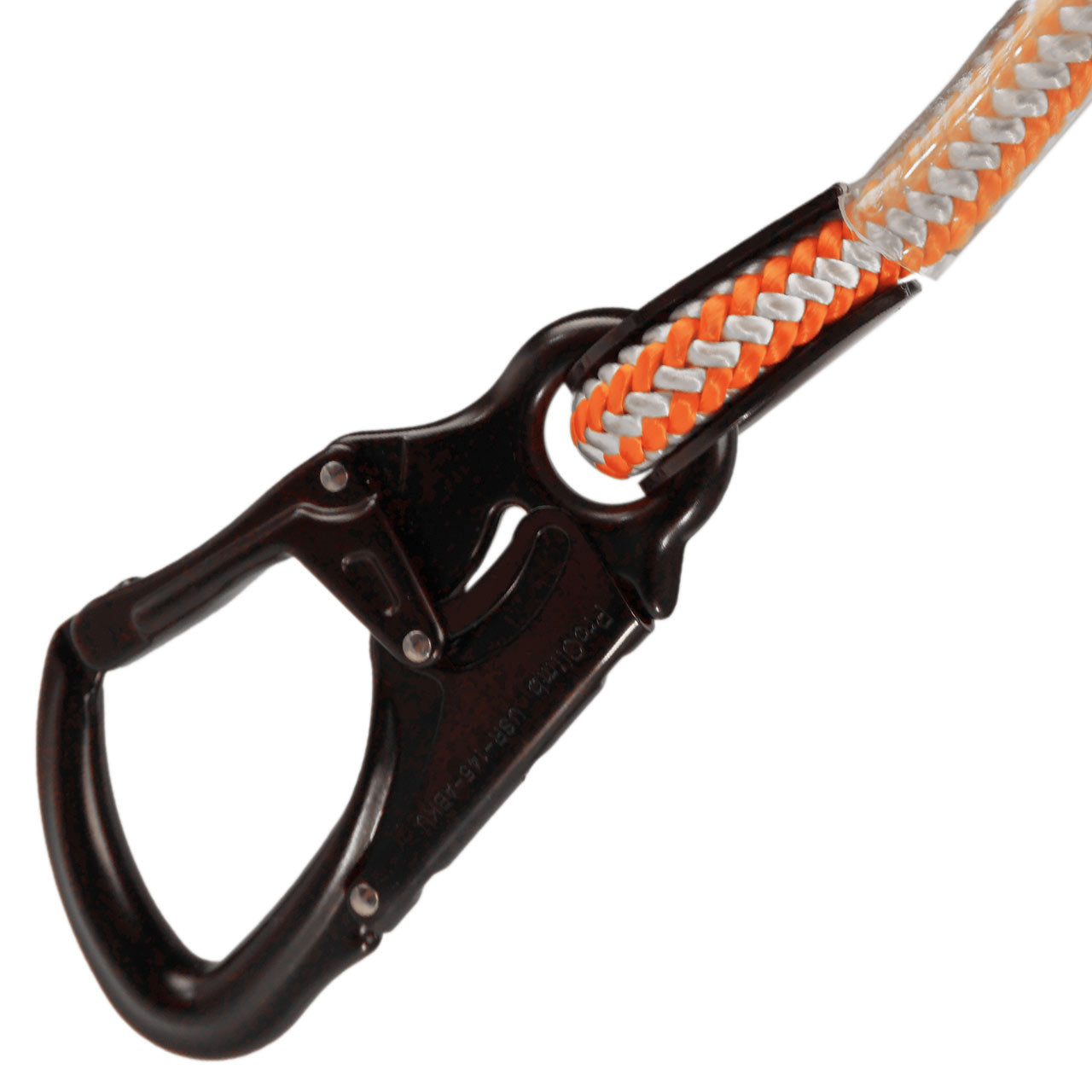 Pelican Rope Adjustable Buckstrap 1/2" Positioning Lanyard with Steel or Aluminum Snap Hooks - Professional Work Positioning