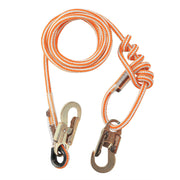 Adjustable Buckstrap 1/2" Positioning Lanyard - Steel or Alum Snap Hooks