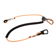 ProClimb Arborist Positioning Lanyard by Pelican Rope - 1/2 in x 8, 10 or 12 ft Polyester Rope with Aluminum or Steel Snap Hook and Copper Head Carabiner - Adjustable