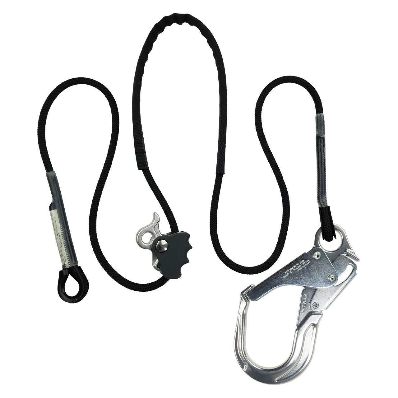 Pelican Rope Better Grab 3 Positioning Lanyard with Aluminum Rebar Hook - Professional Lineman System