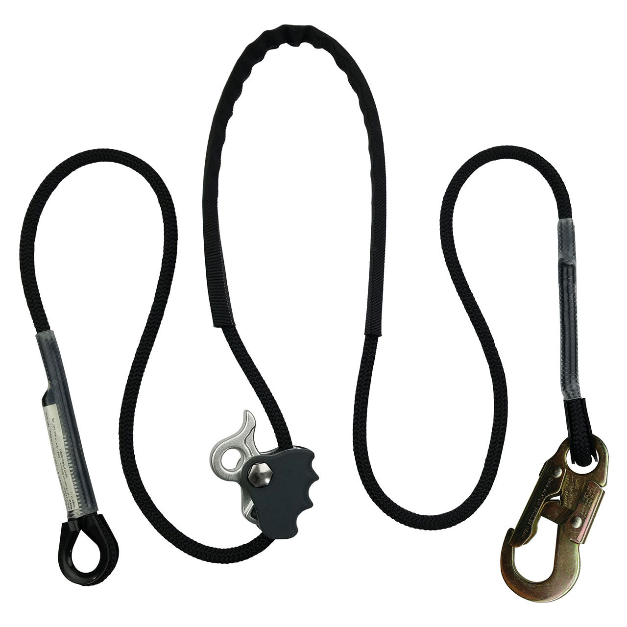 Pelican Rope Better Grab 3 Positioning Lanyard with Steel Snap Hook - ANSI/OSHA Compliant Lineman System