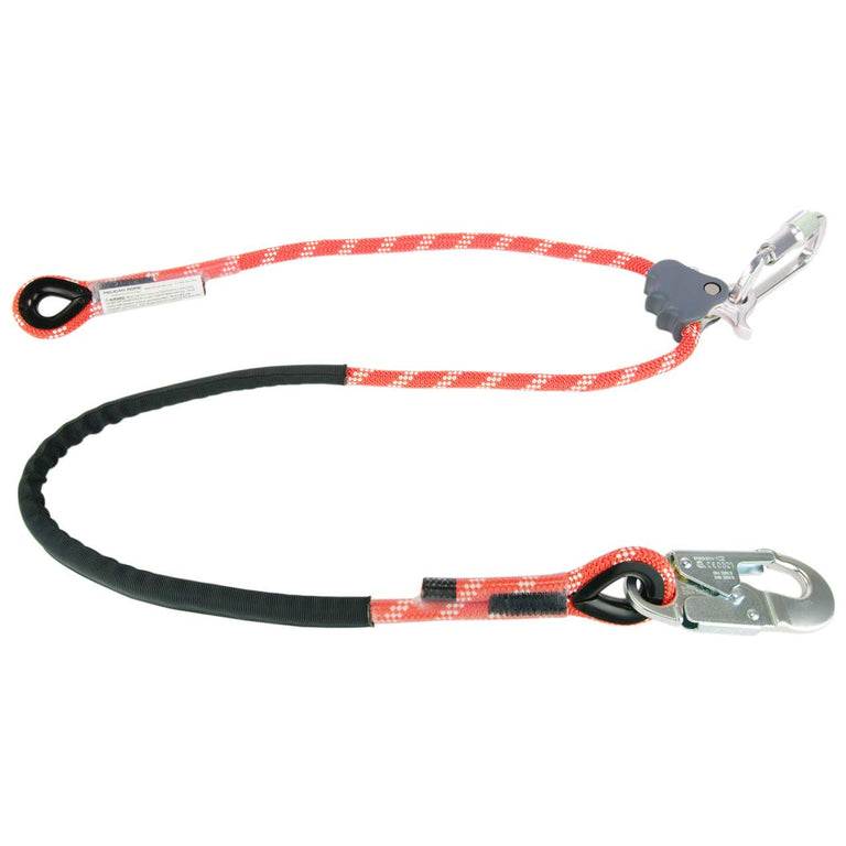 Pelican Rope Tower Positioning Lanyard with ANSI Aluminum Snap Hook - 1/2" ProClimb Better Grab System