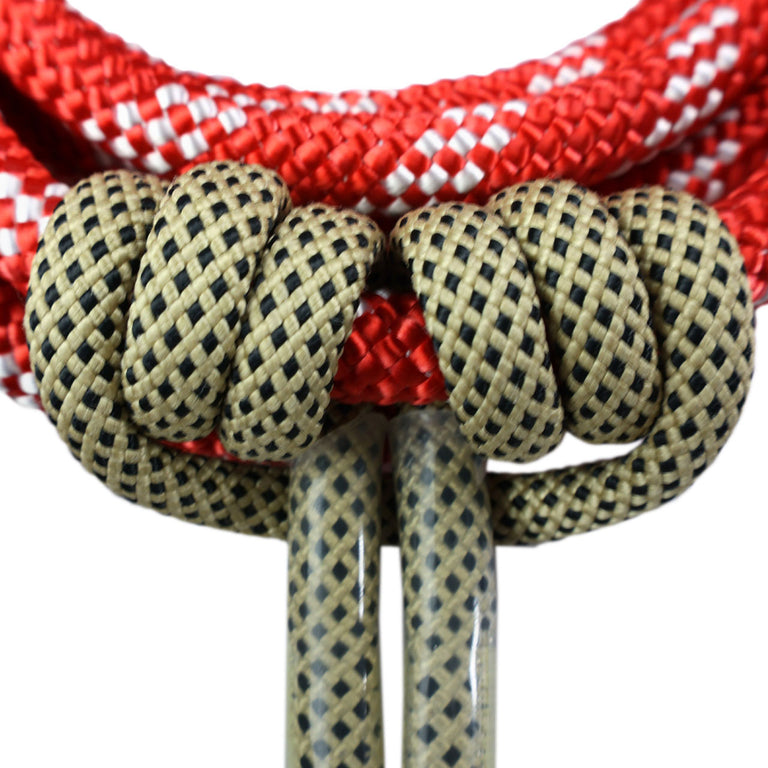 Red-3 Arborist Positioning Lanyard with Prusik - Triple-Headed Tree Climbing Safety System