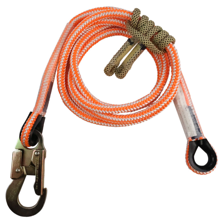 Bulldog EVO Arborist Positioning Lanyard Kit - 1/2" Rope with TechnoraÂ® Prusik & Steel Snap Hook