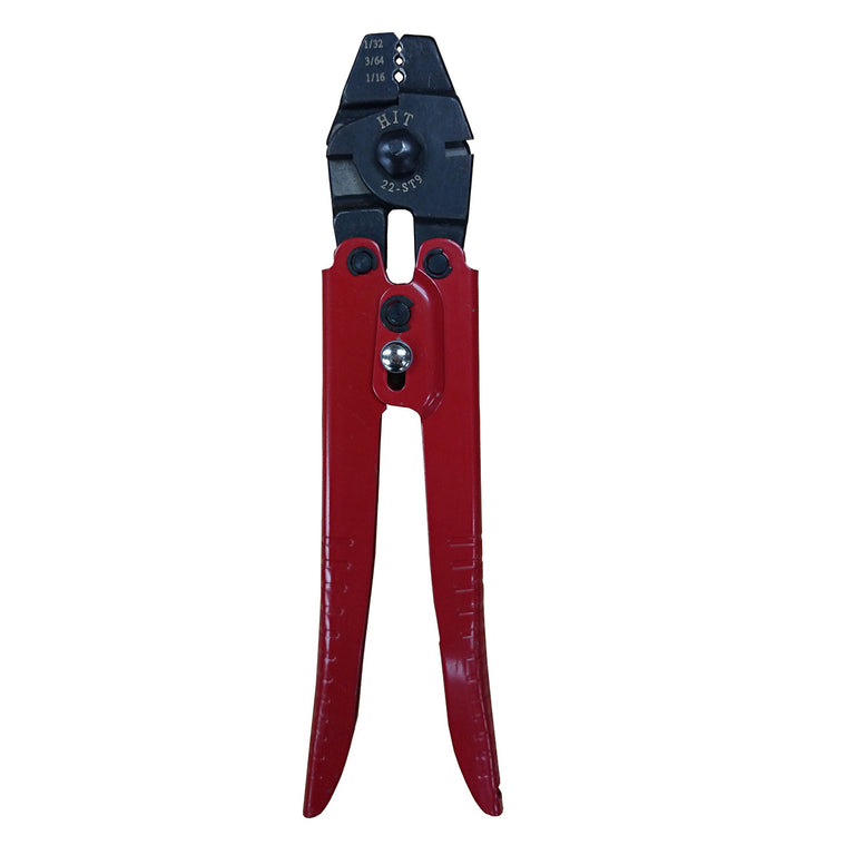 Swage-Right 9-Inch Small Hand Swager with Cutter - For 1/32", 3/64", 1/16" Wire Rope