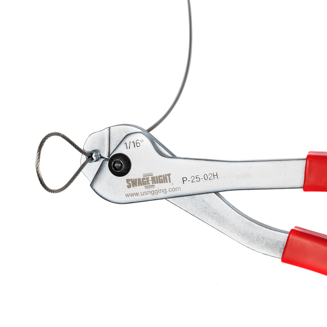 Swage-Right Light-Duty Single Cavity Wire Rope Swager - 1/16" Professional Crimping Tool