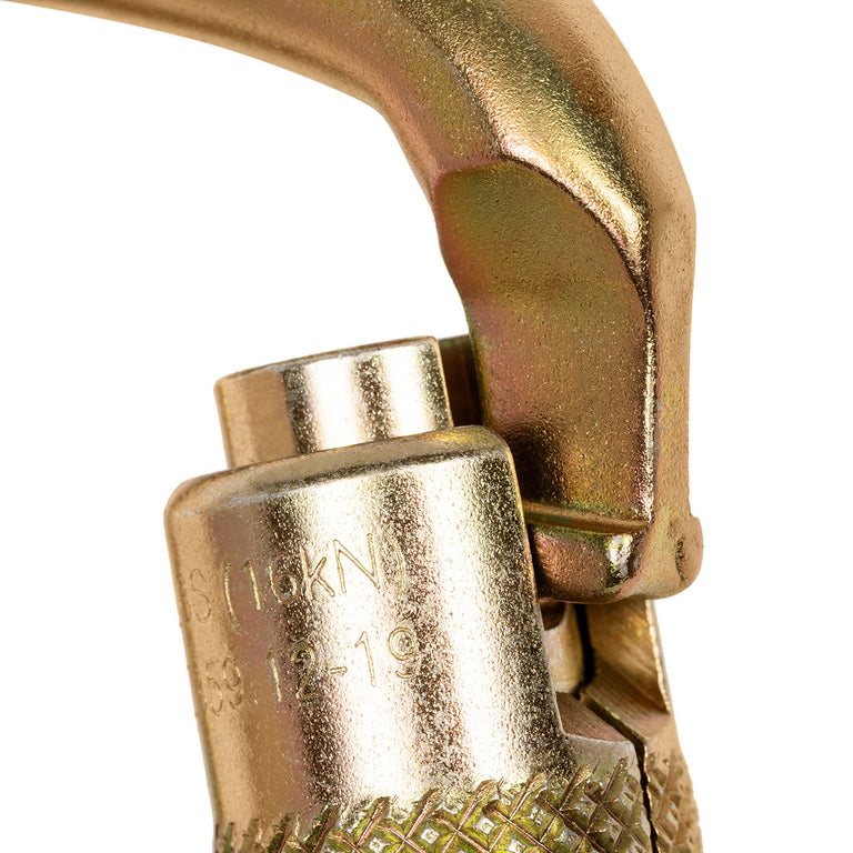 USR-12-CTLD Professional Steel Carabiner - 45kN Twist-Lock Gate for Tree Climbing & Rigging