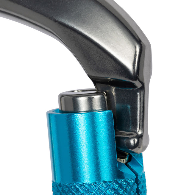 ProClimb Aluminum Big D Carabiner - Triple Lock Gate 28kN Professional Climbing Hardware