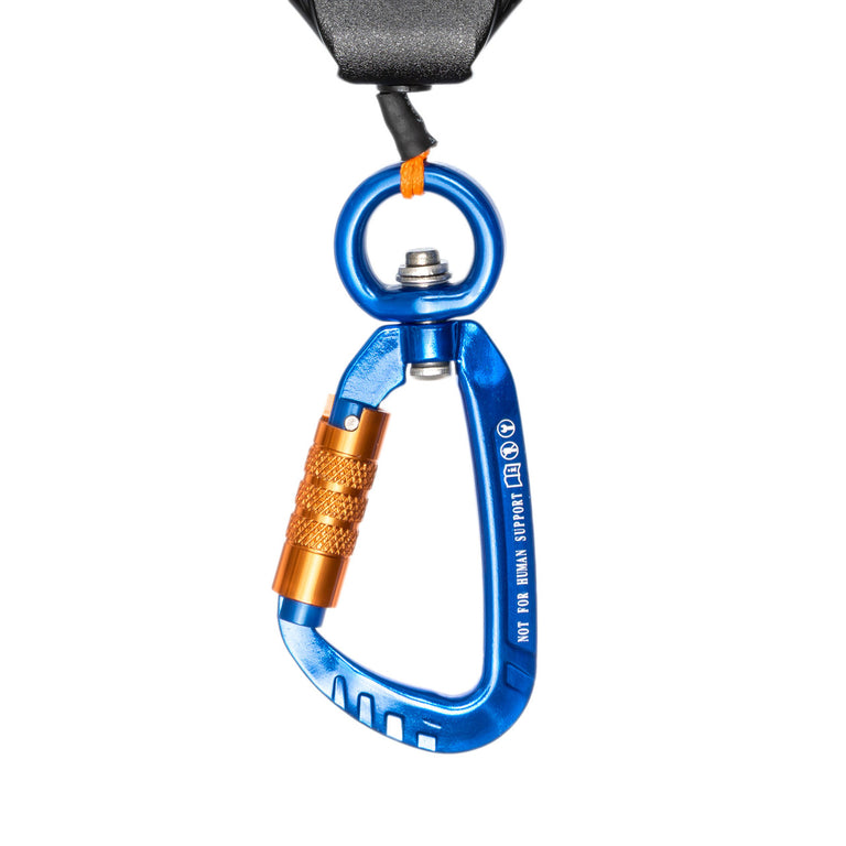 ProClimb 42" Retractable Self-Locking Tool Lanyard - 1lb Capacity with Carabiner Attachment