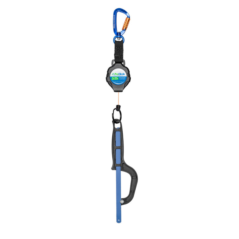 ProClimb 42" Retractable Self-Locking Tool Lanyard - 1lb Capacity with Carabiner Attachment