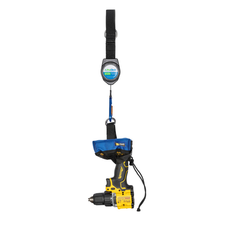 ProClimb Drill-Driver Holster Tool Lanyard - Secure Drop Prevention for Power Drills at Height