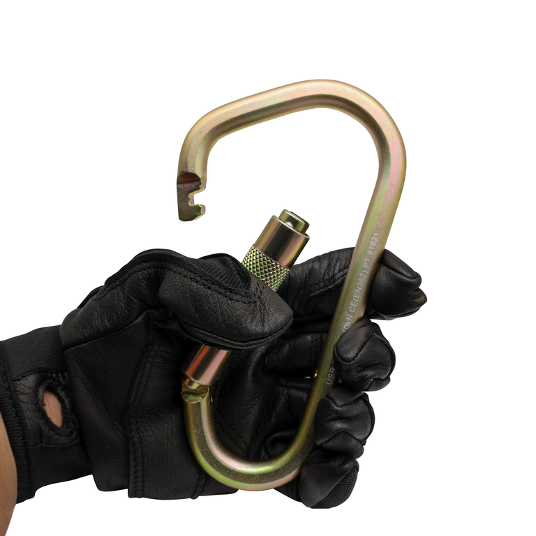 ProClimb Fire Fighter Hook with Captive Pin - 2.3" Gate Opening, 9,000 lbs MBS Steel Ladder Hook for Rescue Operations