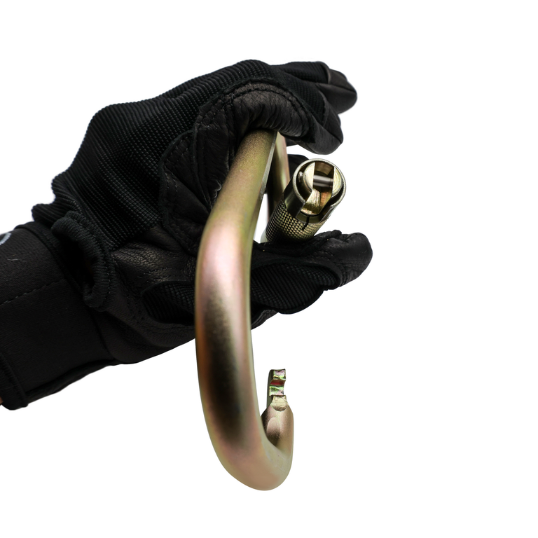 ProClimb Fire Fighter Hook with Captive Pin - 2.3" Gate Opening, 9,000 lbs MBS Steel Ladder Hook for Rescue Operations