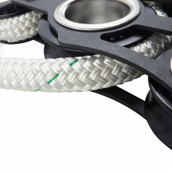 ProClimb Aluminum Fiddle Block Set 50ft Rope 2:1 Pulley | U.S. Rigging