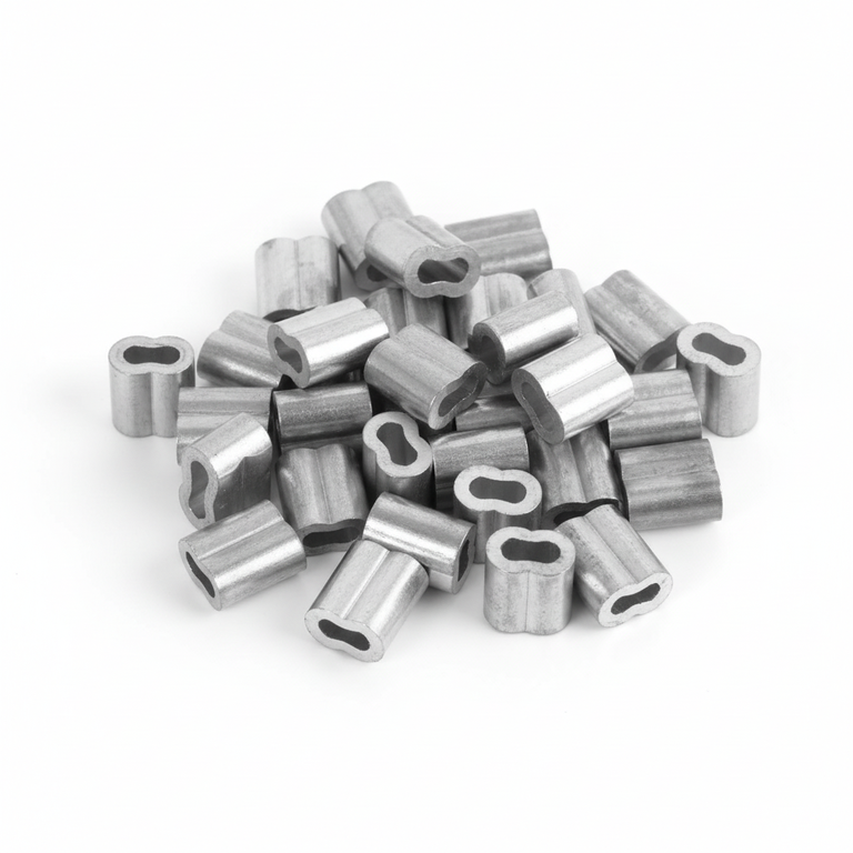 SwageRight Zinc Plated Copper Duplex Sleeves - MS-51844 Oval Ferrules