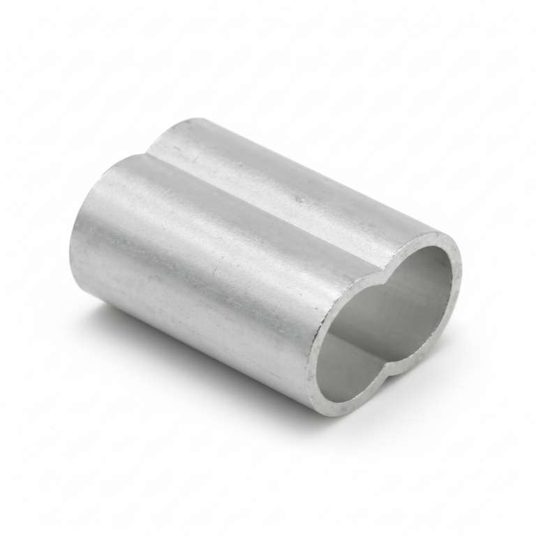 Thinwall Aluminum Duplex Sleeves - Oval Cable Ferrules by SwageRight
