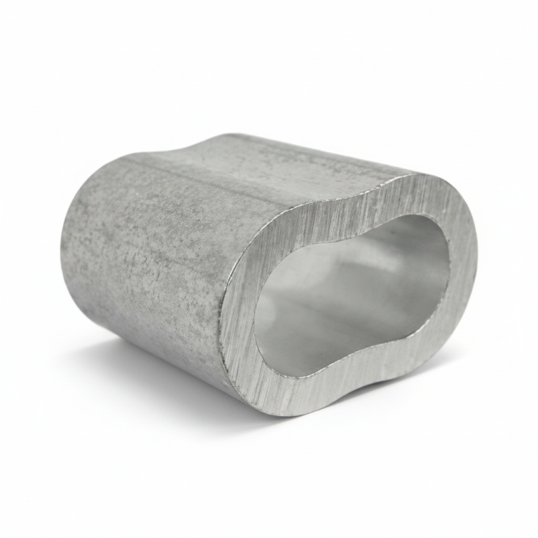 SwageRight Aluminum Duplex Sleeves for Fiber Rope - Oval Ferrules (Sold in Packs)