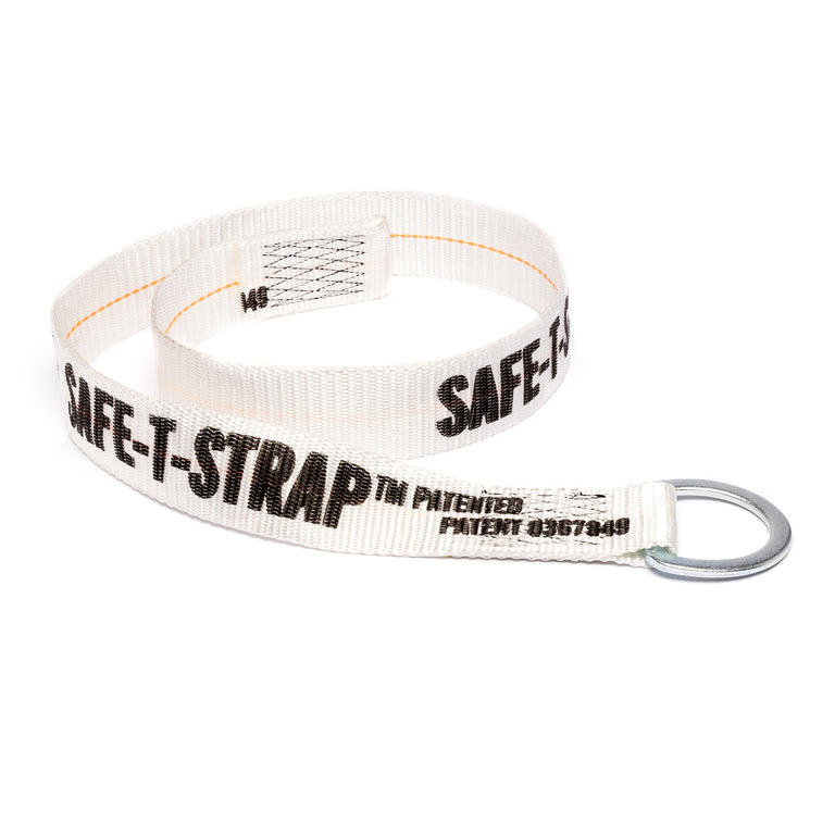 4' Low Rise Safety Strap with 3" D-Ring - Fall Protection Anchor for Roofing & Construction - MLC 5000 lb