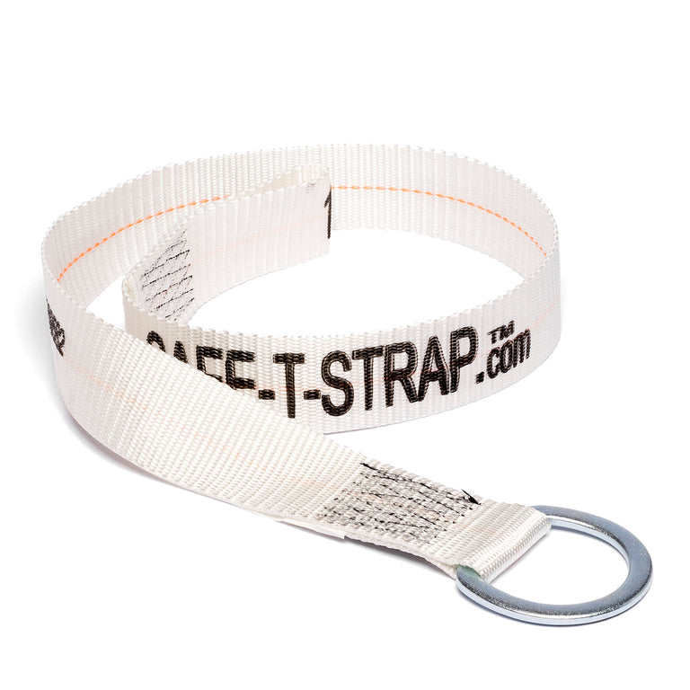 4' Residential Choker Strap with D-Ring & Loop - Reusable Fall Protection Anchor for Roofing & Framing - CSA Certified