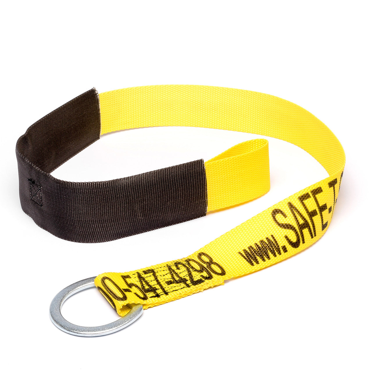4' High Rise Anchor Strap with D-Ring & Loop - Professional Fall Protection Safety Lanyard - MLC 5000 lb