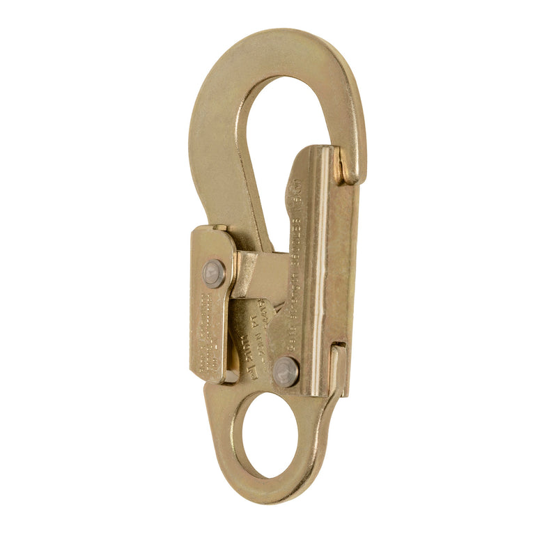 ANSI Steel Snap Hook - Double Action Self-Locking - 23kN (5,171 lb) MBS - Fall Protection Carabiner