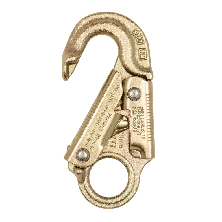 ANSI Z359 Forged Steel Safety Snap Hook - Double Action Locking - CE EN362 Certified - Professional Fall Protection