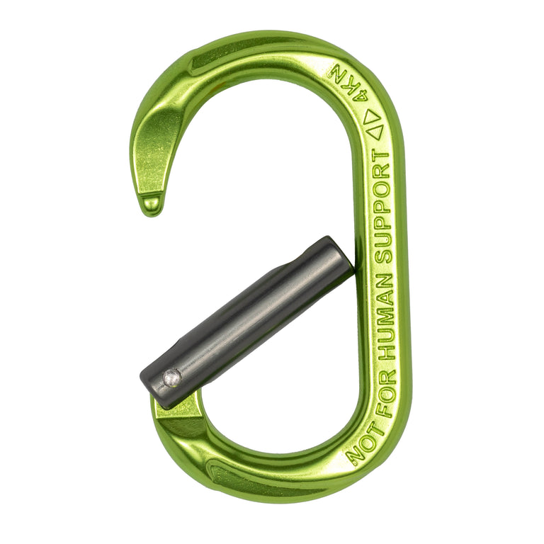 ProClimb Mini 900 Carabiner - Lime Green - Ultra-Light Aluminum (4kN/900lbs) - Pack of 3