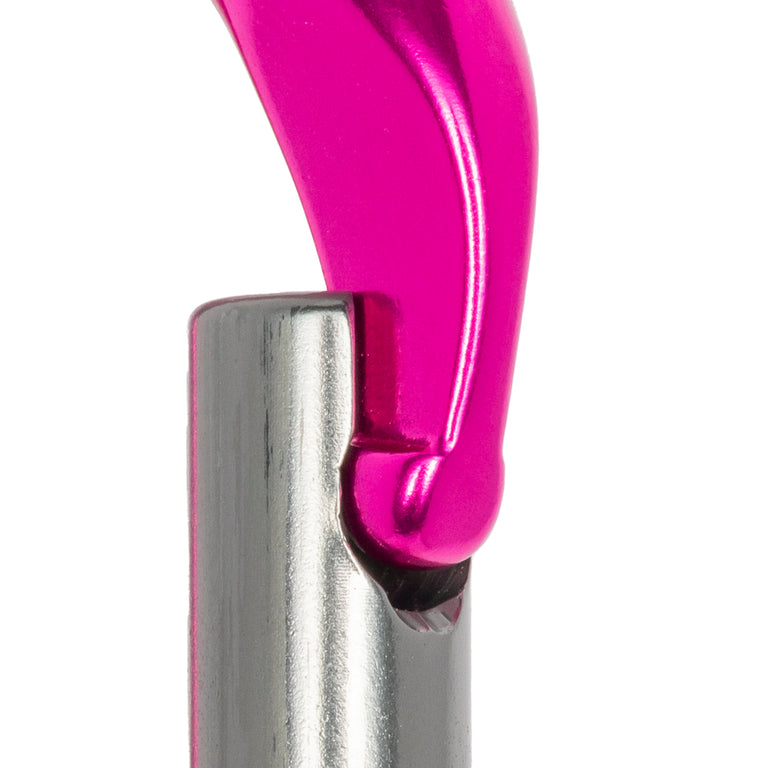 ProClimb Mini 900 Carabiner - Pink - 4kN Aluminum Straight Gate (Pack of 3)