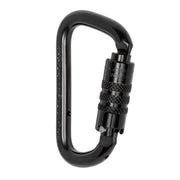 Twist Lock Modified D Steel Carabiner