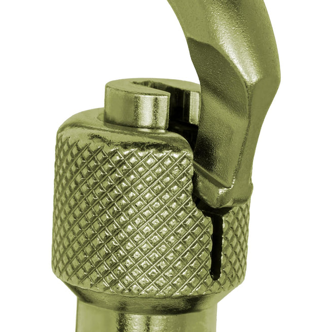 Steel Klettersteig Carabiner - Twist Lock Gate - 16kN (3,597 lb) MBS - Via Ferrata & Climbing