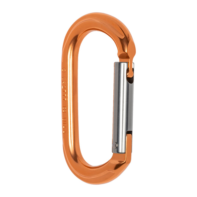 ProClimb 7kN True Oval Aluminum Carabiner - Keylock Gate - 22mm Opening - Professional Climbing Hardware