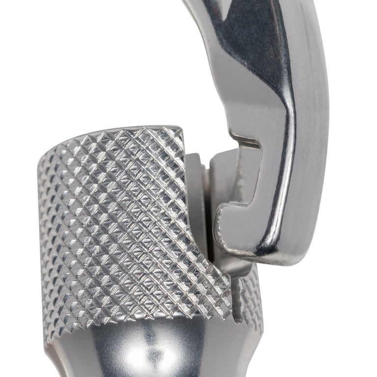 ProClimb Aluminum Alloy Carabiner - Twist Lock Gate - 23kN Strength - Silver Anodized