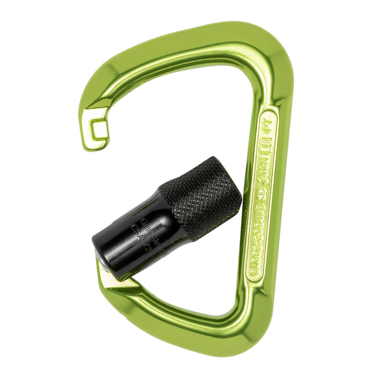 ProClimb Forged Modified-D Aluminum Carabiner - 24kN Triple Lock - Professional Climbing & Rigging