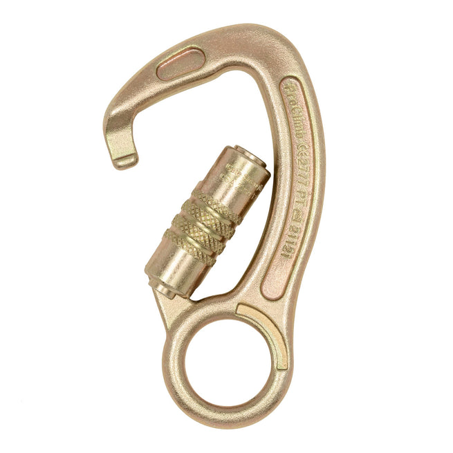 ProClimb Forged Steel Carabiner - Triple Lock Gate with Captive Eye - 22kN Professional Climbing Hardware