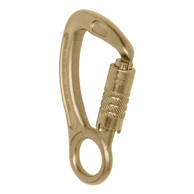 ProClimb Forged Steel Carabiner - Triple Lock Gate with Captive Eye - 22kN Professional Climbing Hardware