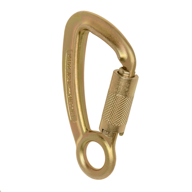 ProClimb Captive Eye Steel Carabiner with Twist Lock Gate - 23kN Climbing Hardware