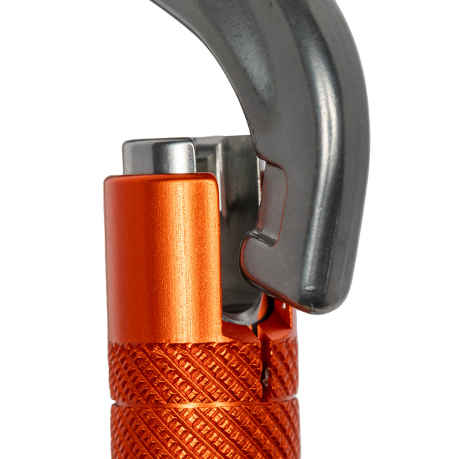 Triple Lock Aluminum Carabiner with Captive Eye - 28kN Professional Grade