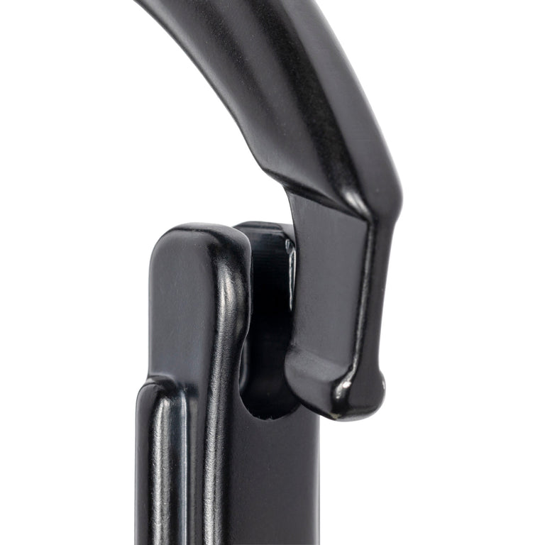 Forged Aluminum Snap Hook with Fixed Eye - 40kN (8,992 lb) MBS - Black Anodized - Ultra-Lightweight 4.4 oz