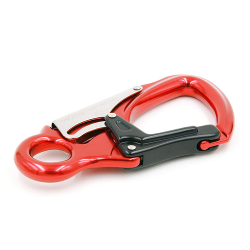 ProClimb Forged Aluminum Snap Hook Red Fixed Eye 4.5oz | U.S. Rigging