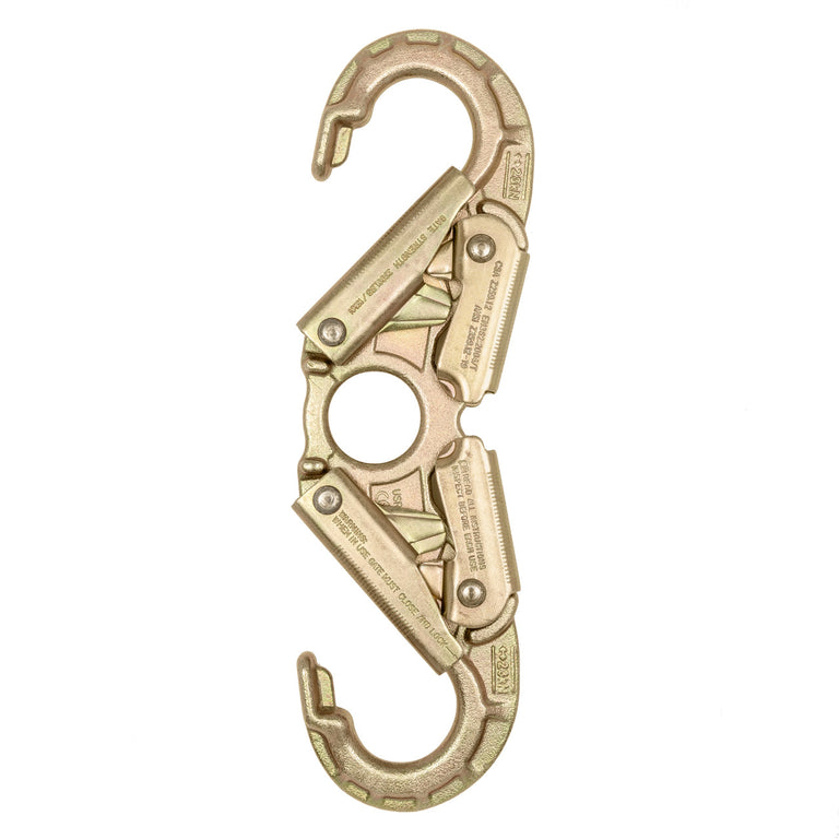 ANSI Forged Steel Spreader Snap Hook - Double Action - 3,600 lb Rating - Unique Wide-Mouth Design