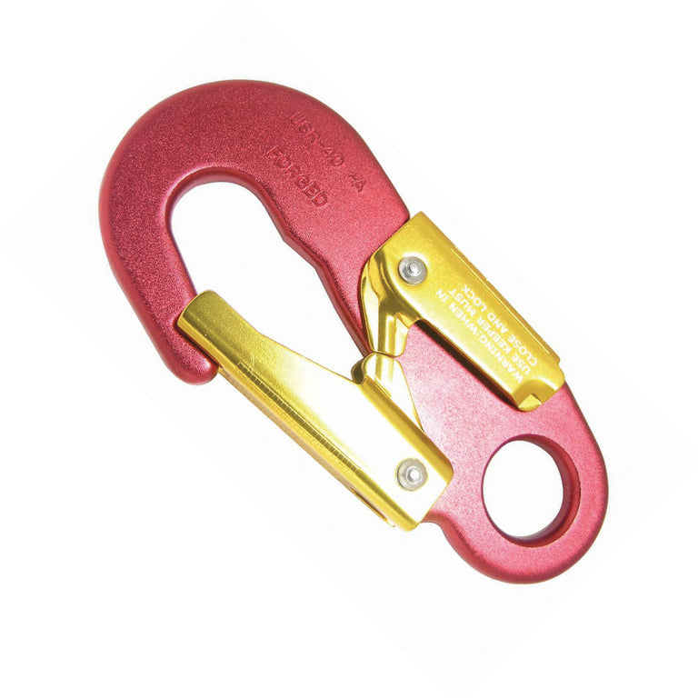 Red Baron Snap Hook with Fixed Eye - Heavy-Duty Industrial - 22.5mm Eye Opening - For Rigging, Lifting & Safety