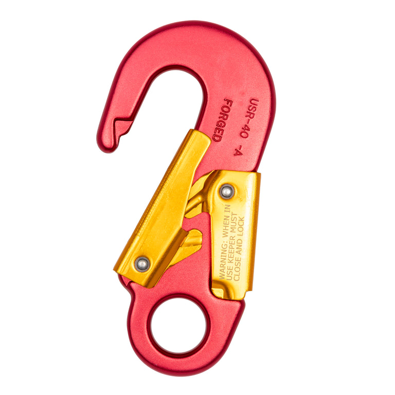 Red Baron Snap Hook with Fixed Eye - Heavy-Duty Industrial - 22.5mm Eye Opening - For Rigging, Lifting & Safety
