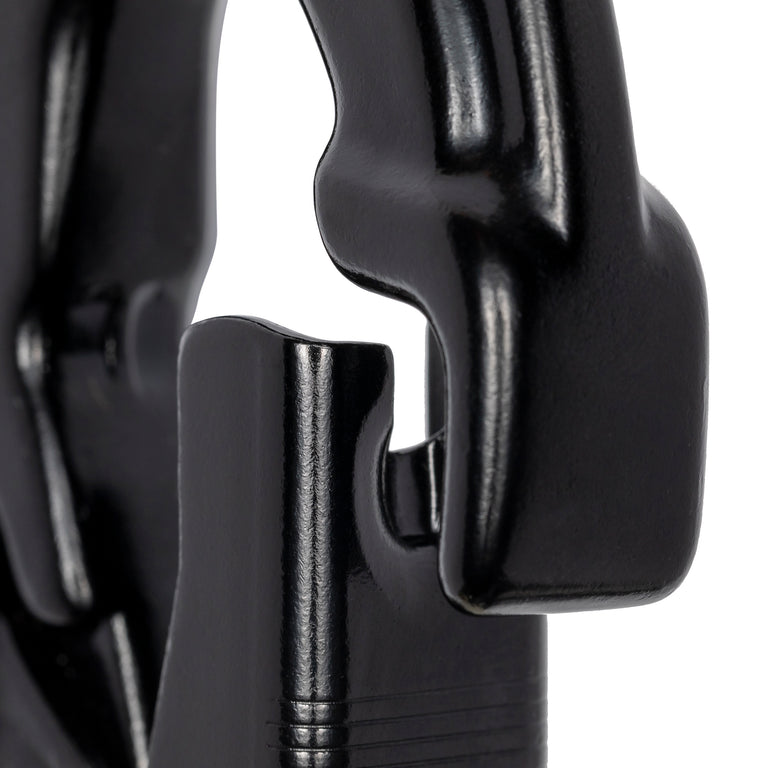 Forged Aluminum Snap Hook with Fixed Eye - 27kN (6,000 lb) MBS - Black - Ultra-Lightweight 5.8 oz