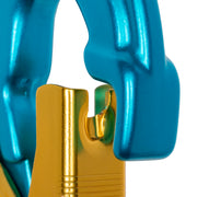 ProClimb Forged Aluminum Double-Lock Snap Hook with Fixed Eye - 27kN MBS