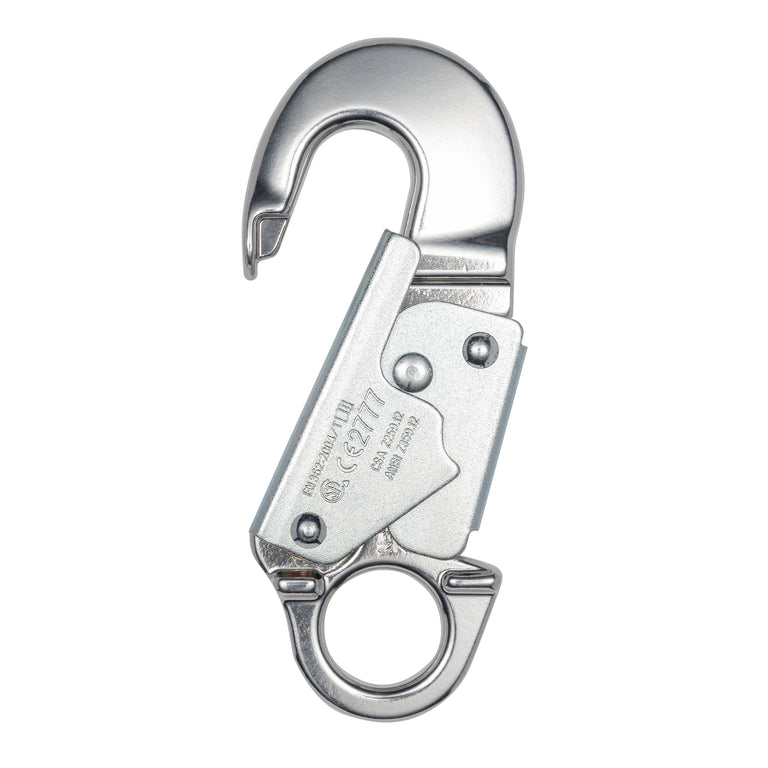 ANSI Forged Aluminum Snap Hook - Lightweight Professional Carabiner - 9 oz - For Climbing, Rigging & Arborist Work