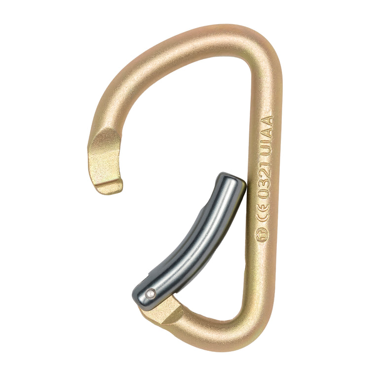 ProClimb Mod. D Steel Carabiner with Captive Pin - 30kN Strength