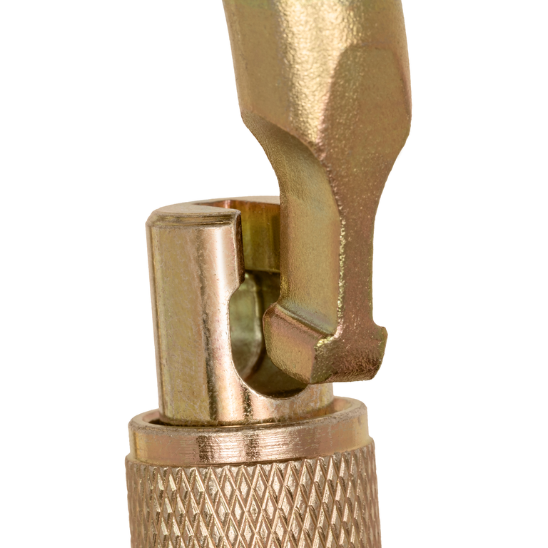 NFPA Steel Ladder Hook - Screw Lock Gate - 48mm Opening - Captive Pin - UL Certified for Ladder & Scaffold Work