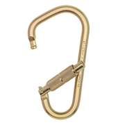 NFPA Steel Ladder Hook Screw Lock Carabiner 48MM - Compact, Durable, & Safety-Tested - Ideal for Climbing & Rigging