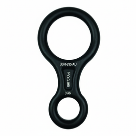 ProClimb Aluminum Figure 8 Descender - 35kN MBS - 9-12mm Rope - Professional Rappelling Device