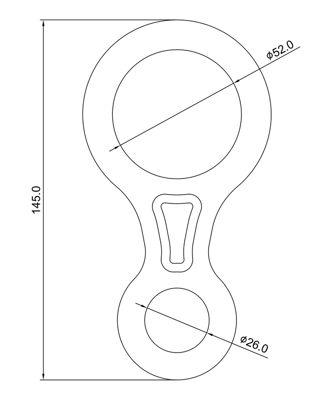 ProClimb Aluminum Figure 8 Descender - 35kN MBS - 9-12mm Rope - Professional Rappelling Device